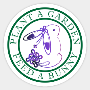 gardner and bunny lover Sticker